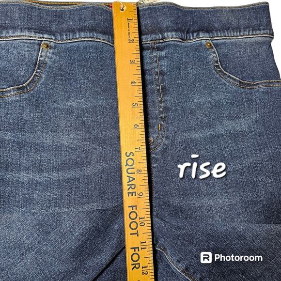 SPANX Distressed Skinny Jeans Medium Wash Women's XL - Picture 11 of 16